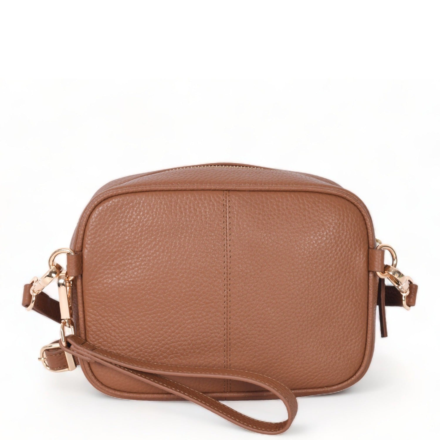 Camel Convertible Leather Cross Body Camera Bag BRix and Bailey Ethical Handbag Brand