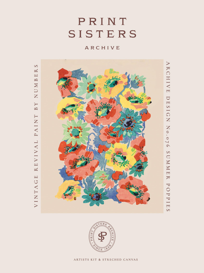 Summer Poppies Paint by Numbers Kit