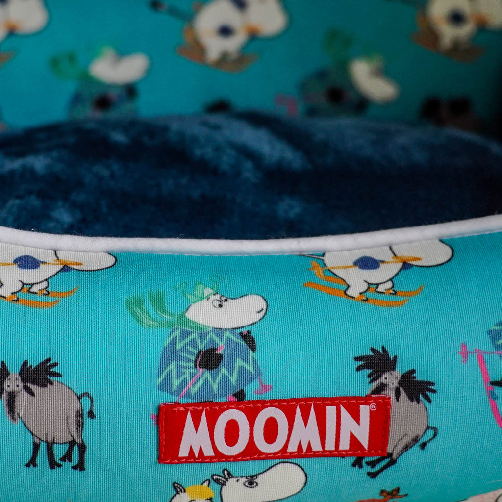 Moomins Blue Ski Holidays Pet Bed