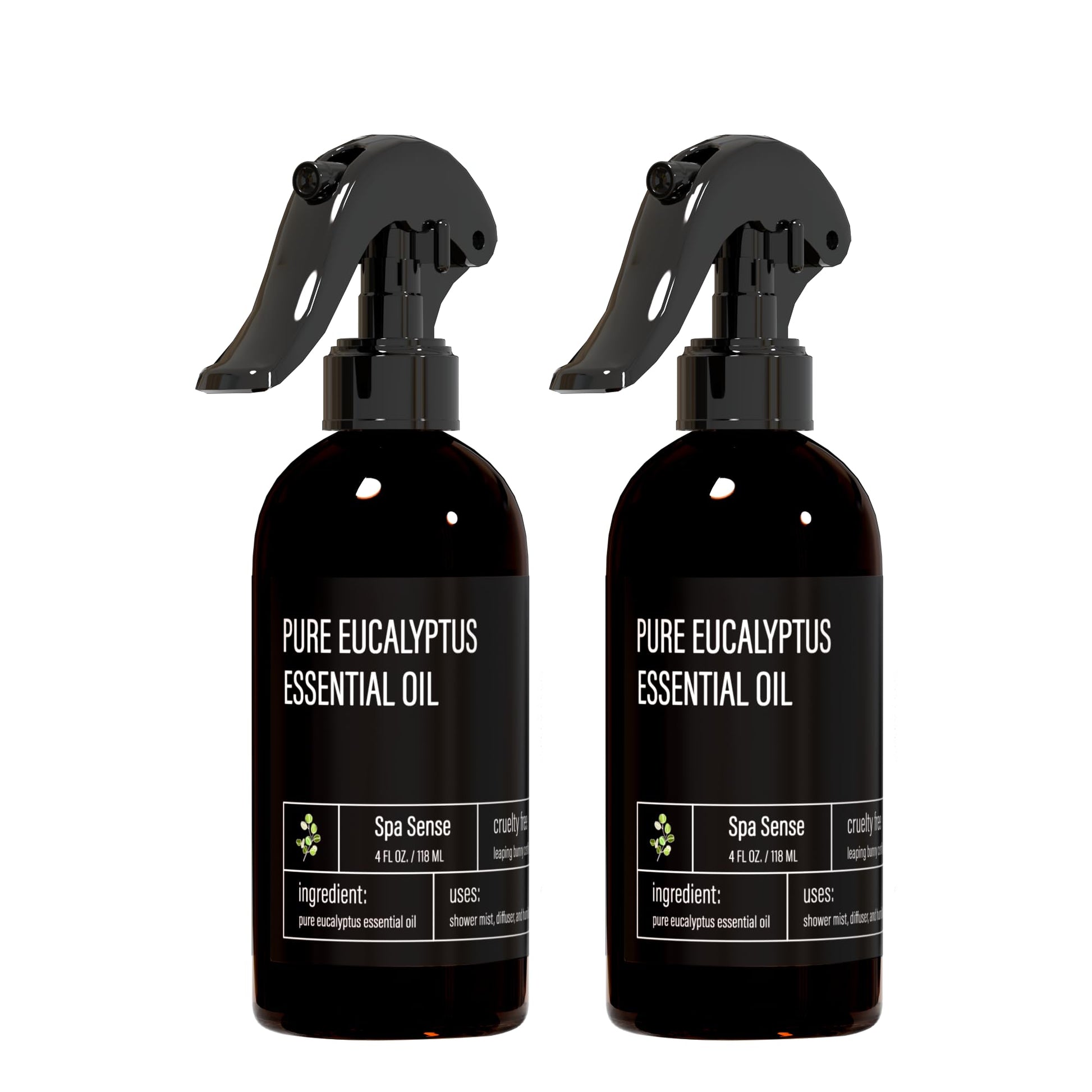 Pure Eucalyptus Oil Shower Mist and Steam Room Spray 4 oz 2 Pack