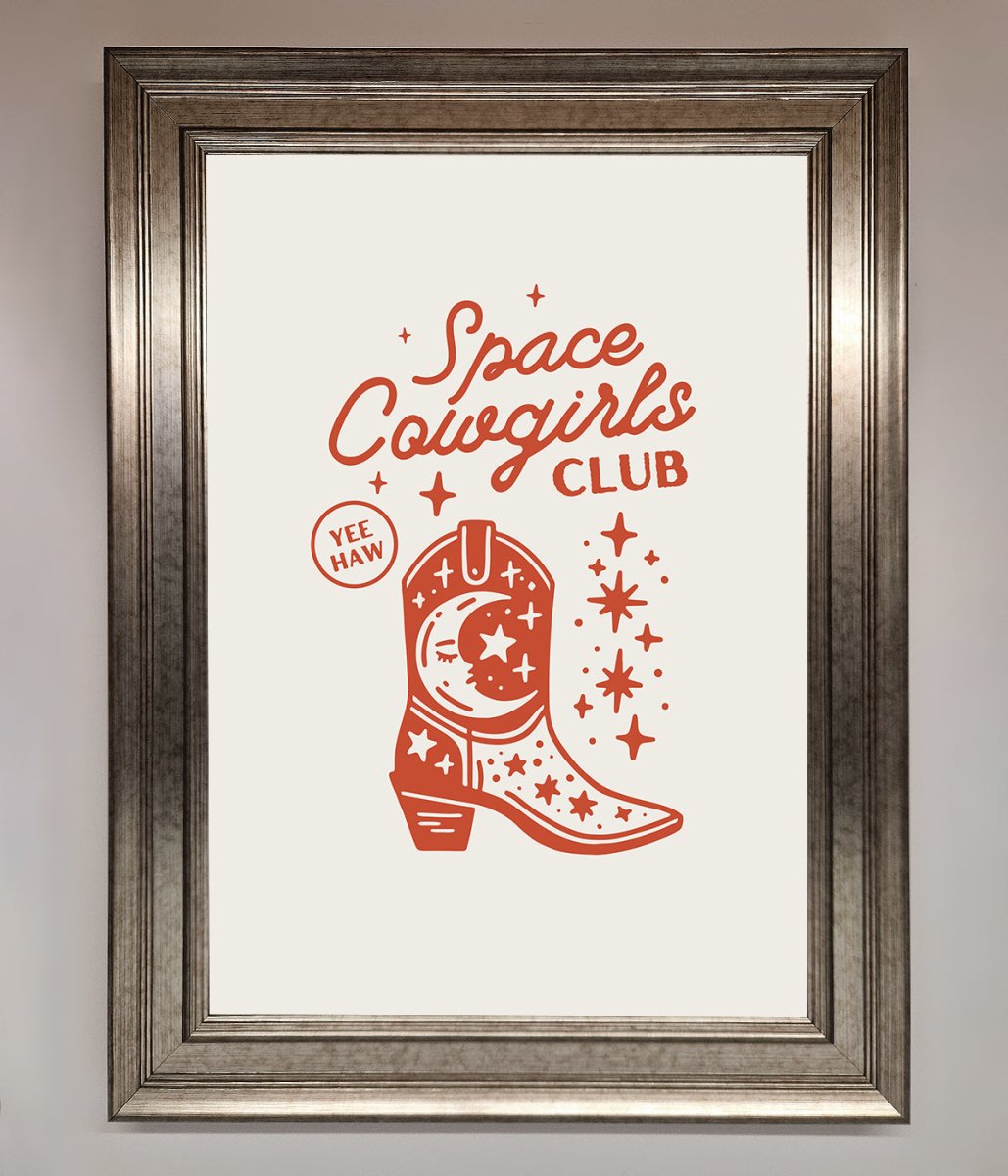 Space Cowgirls Club Framed Wall Art