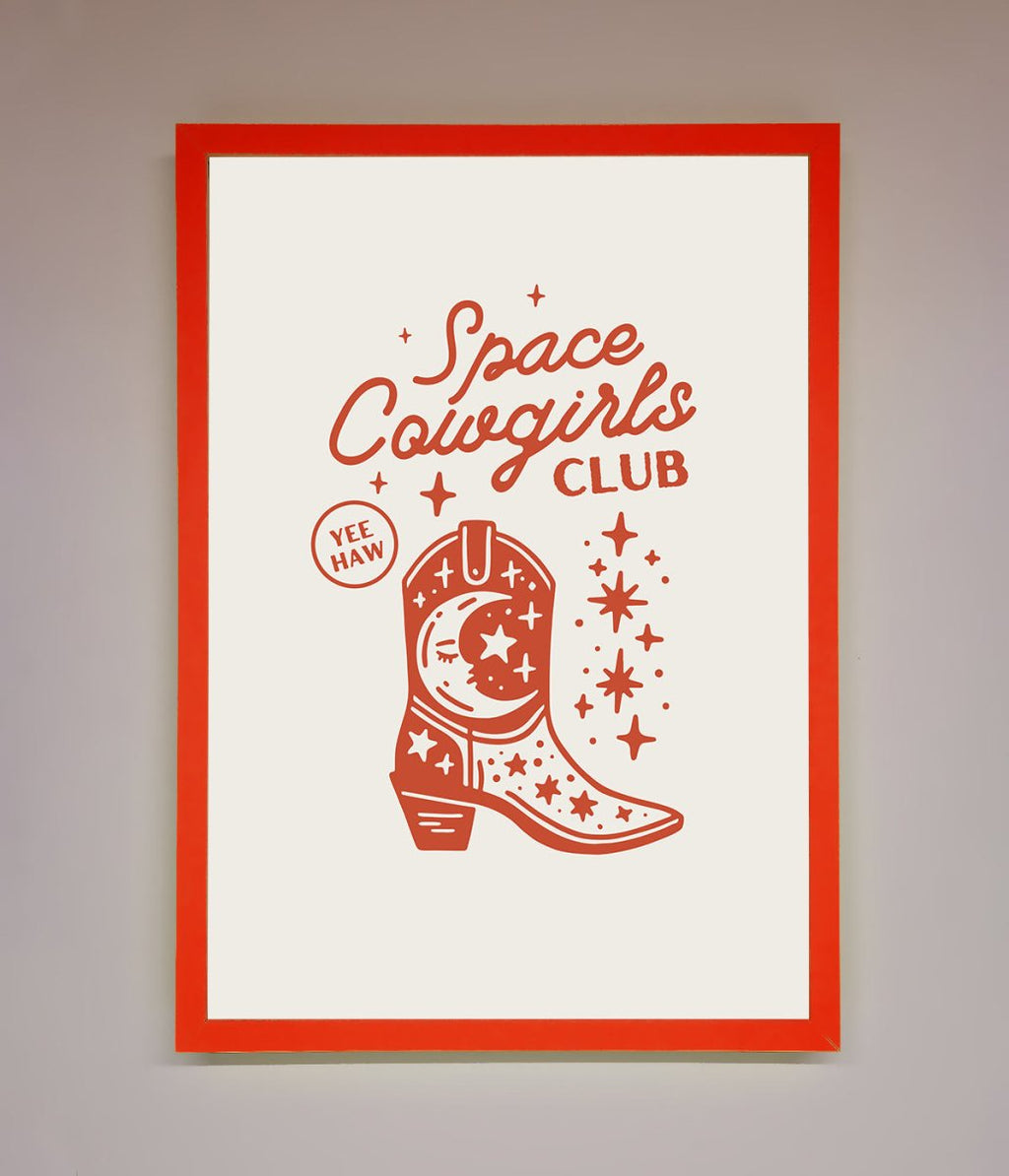 Space Cowgirls Club Framed Wall Art