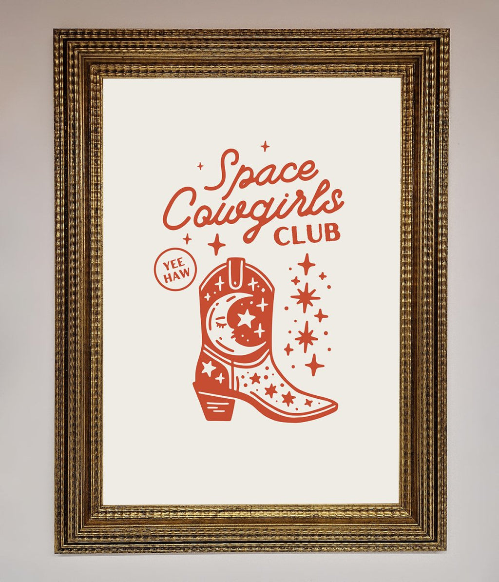 Space Cowgirls Club Framed Wall Art