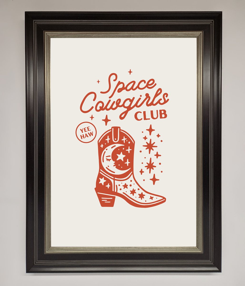 Space Cowgirls Club Framed Wall Art