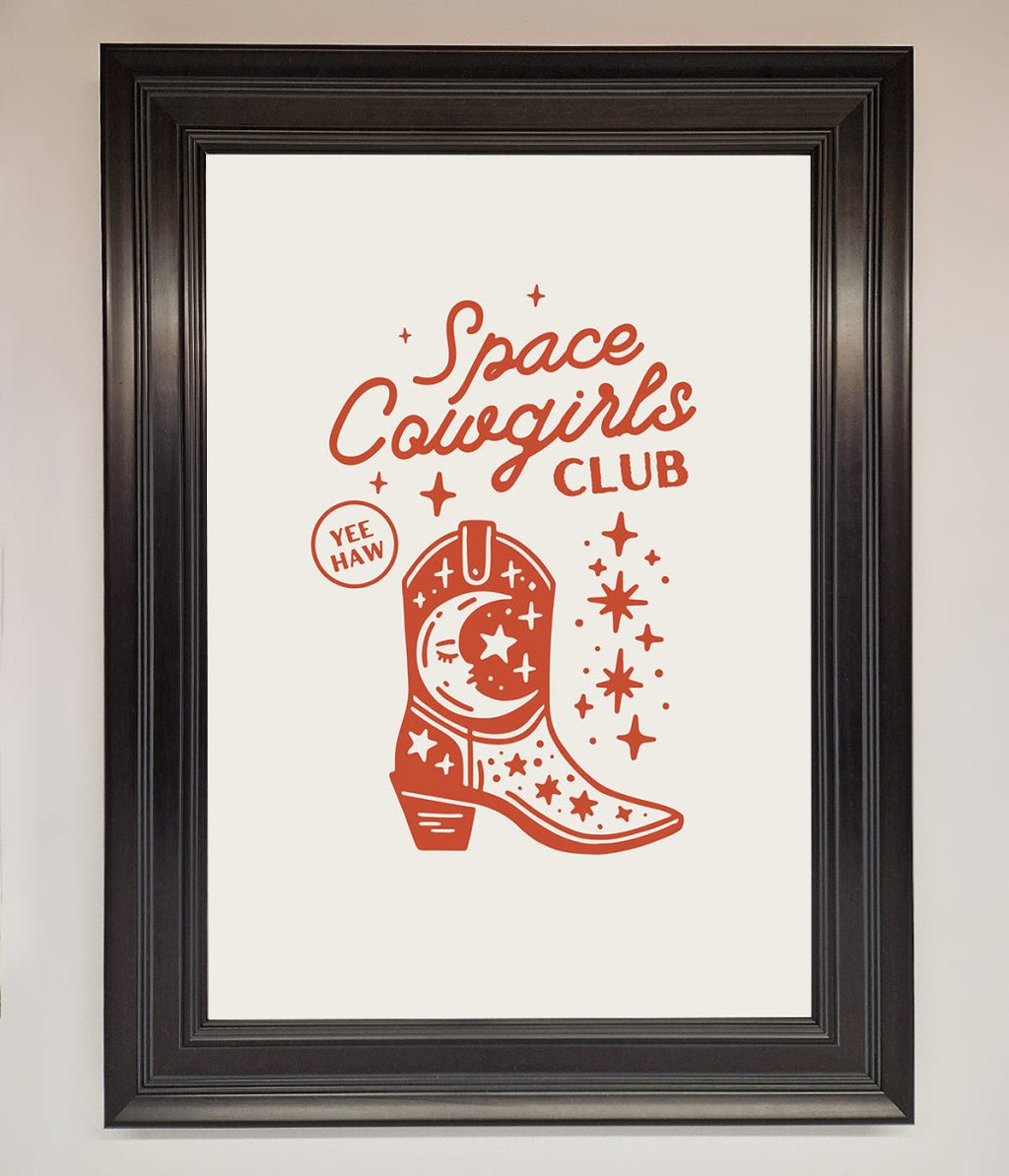 Space Cowgirls Club Framed Wall Art
