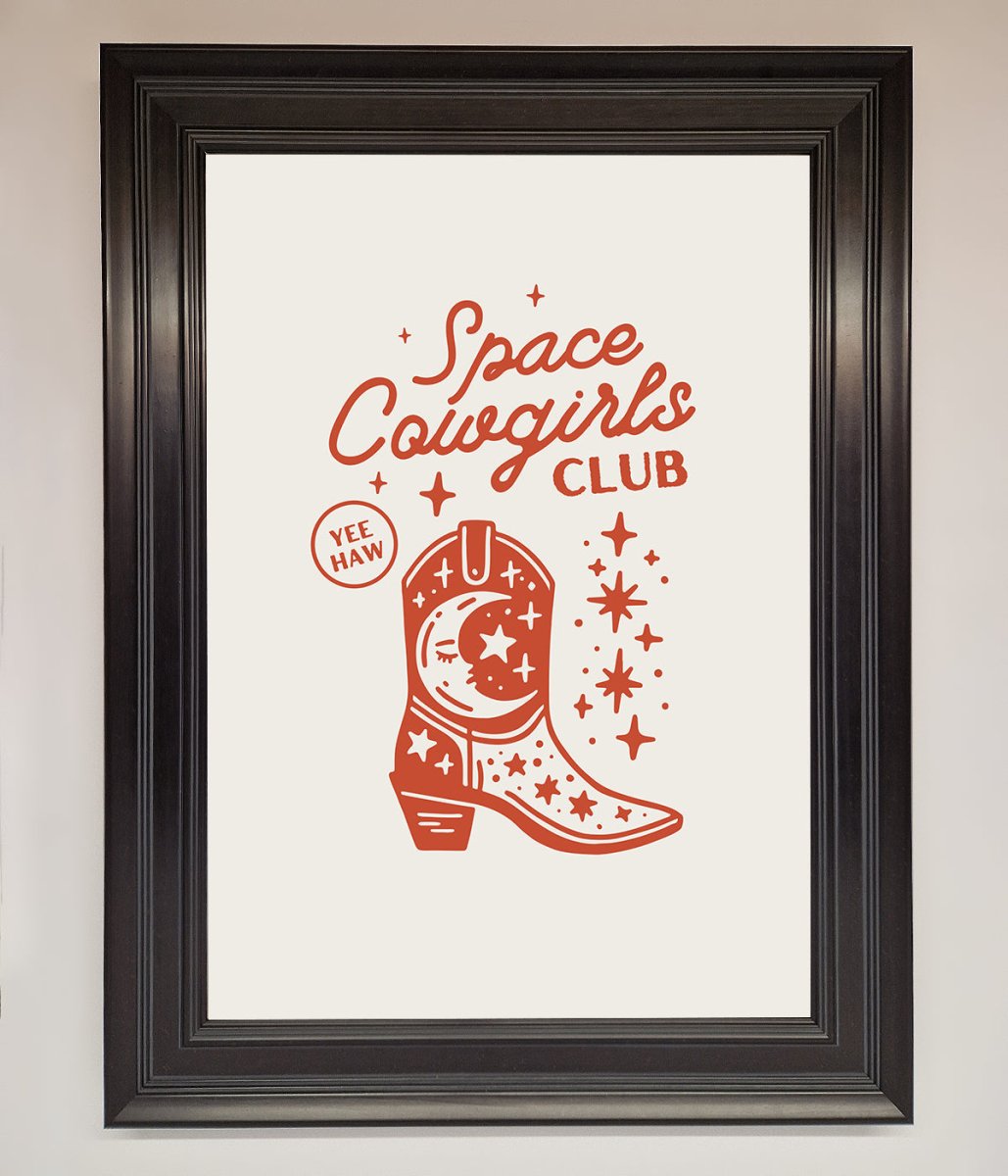 Space Cowgirls Club Framed Wall Art