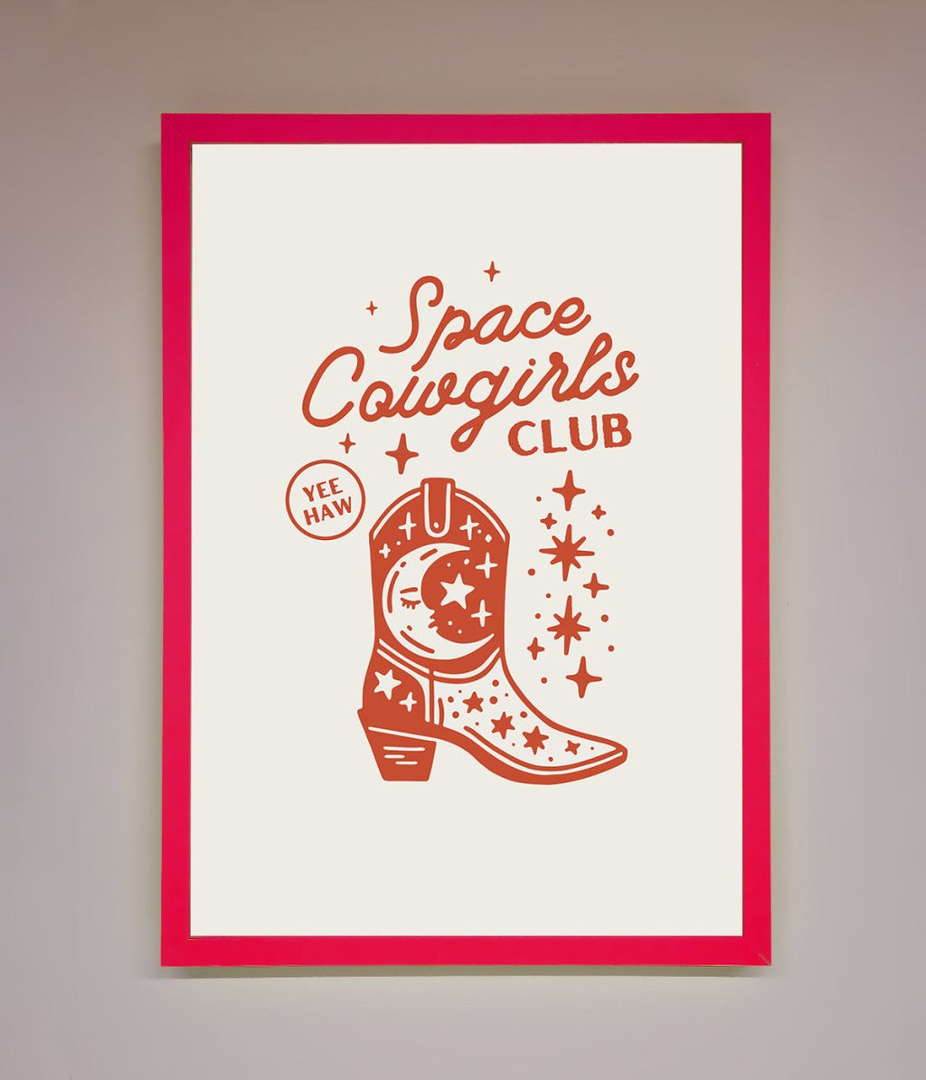 Space Cowgirls Club Framed Wall Art