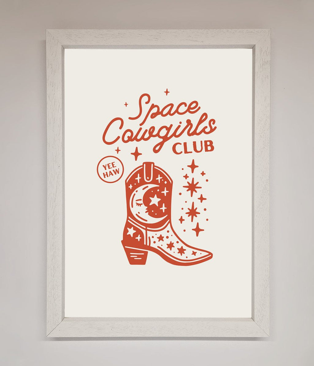 Space Cowgirls Club Framed Wall Art