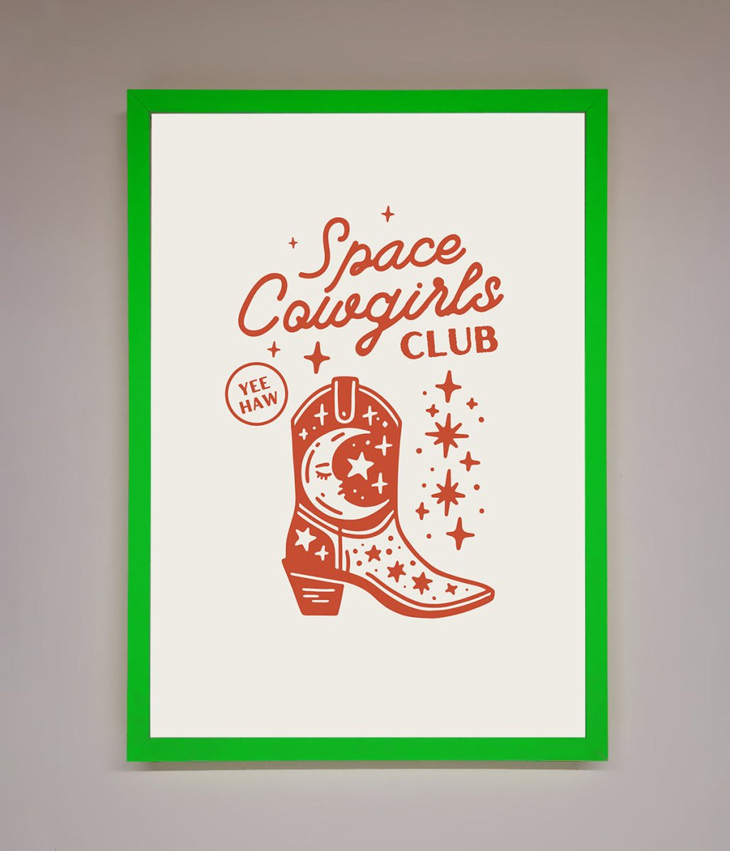 Space Cowgirls Club Framed Wall Art