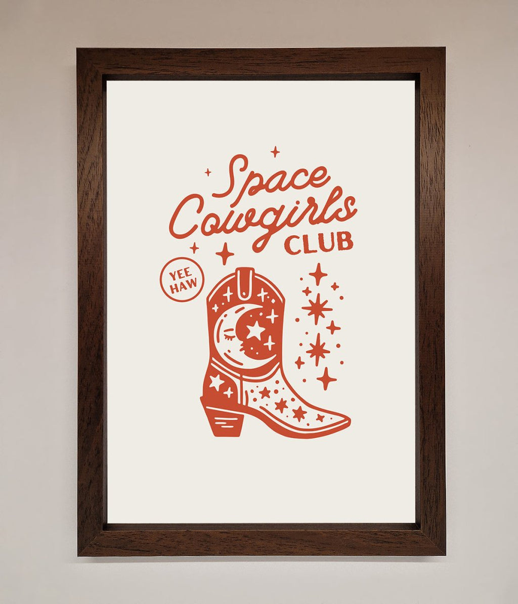 Space Cowgirls Club Framed Wall Art