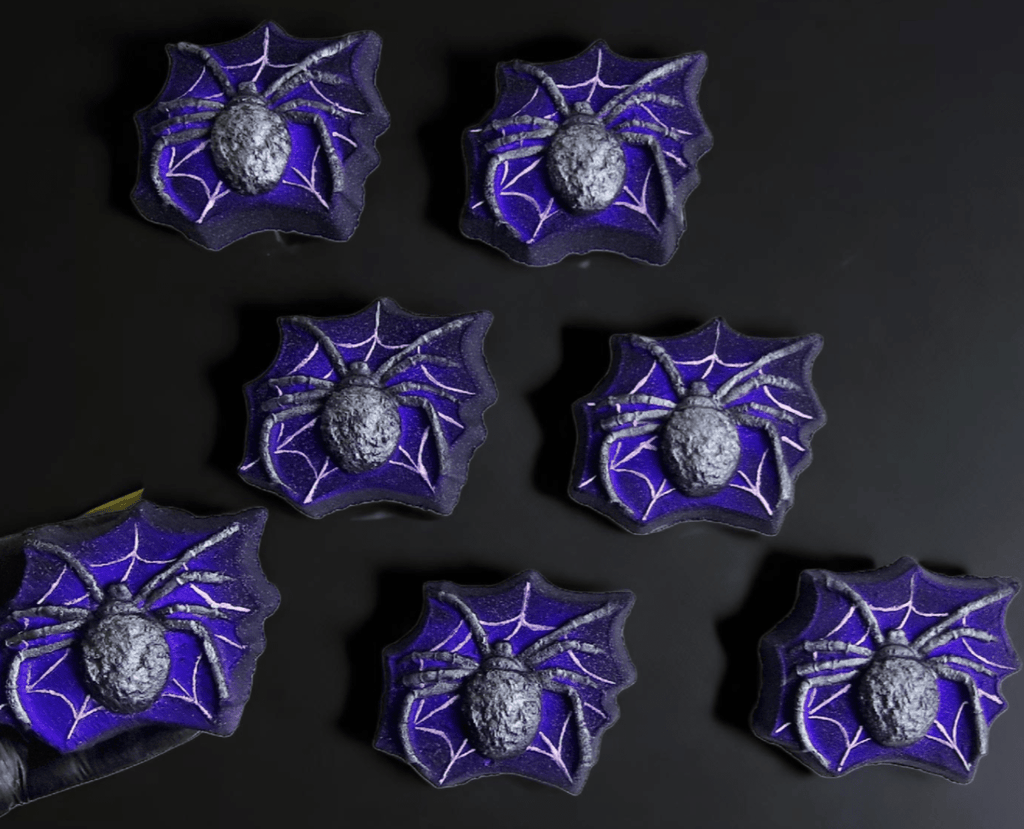 Spider Web Bath Bomb in Purple Rain