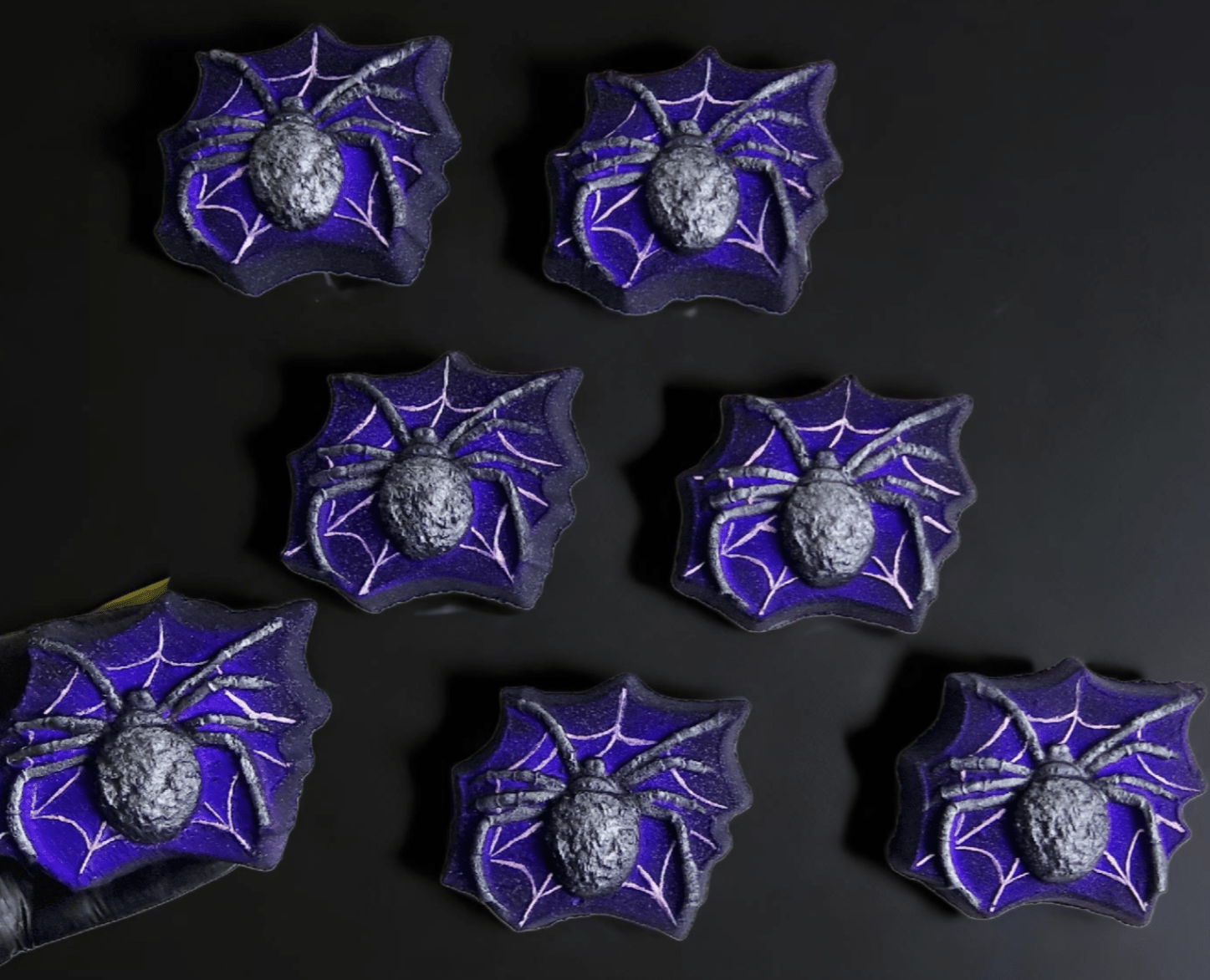 Spider Web Bath Bomb in Purple Rain