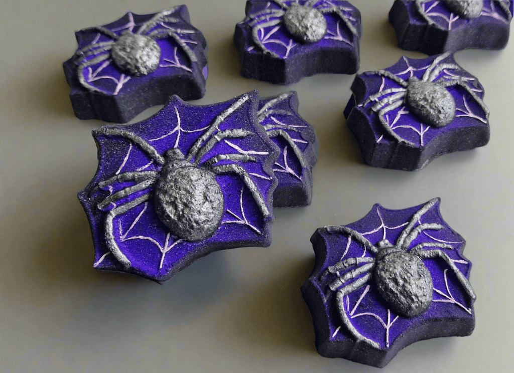 Spider Web Bath Bomb in Purple Rain