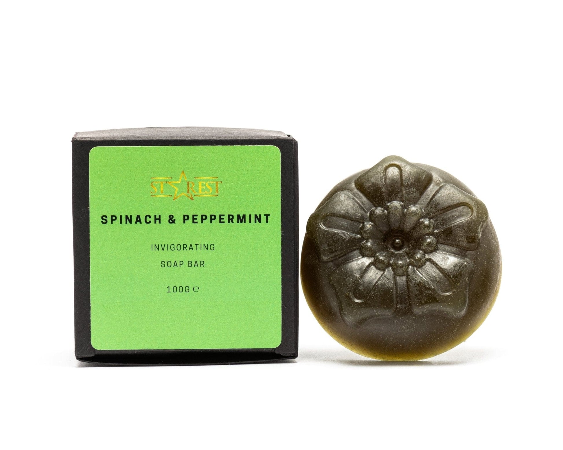 Spinach Peppermint and Lemon Natural Soap Bar