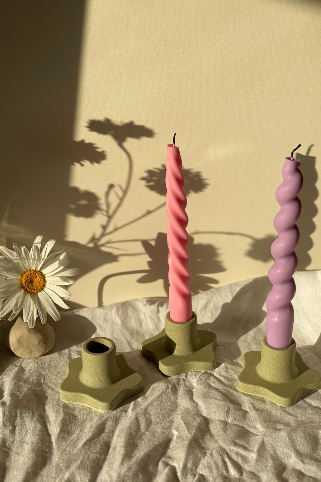 Spiral Taper Candles Bundle of 4