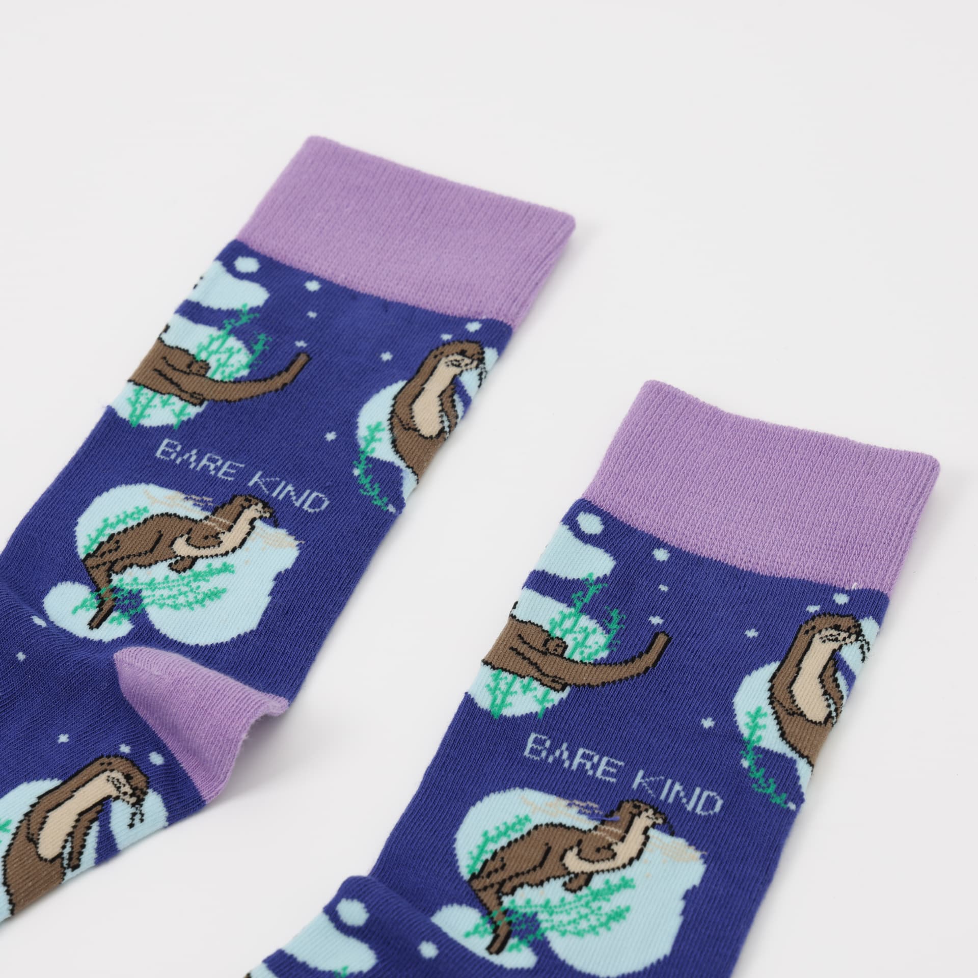 Save the Sport Otters Bamboo Socks in Purple