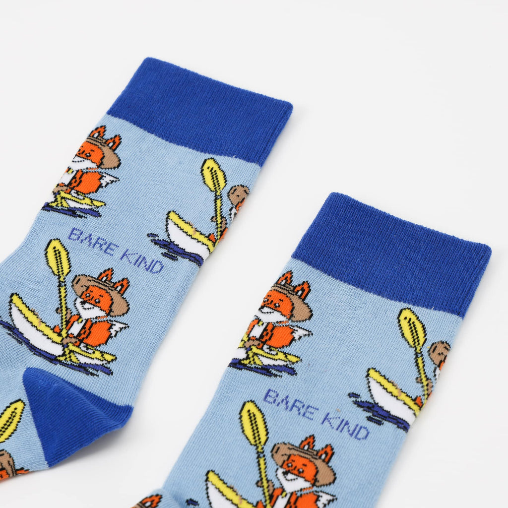 Save the Sport Fox Bamboo Socks in Blue