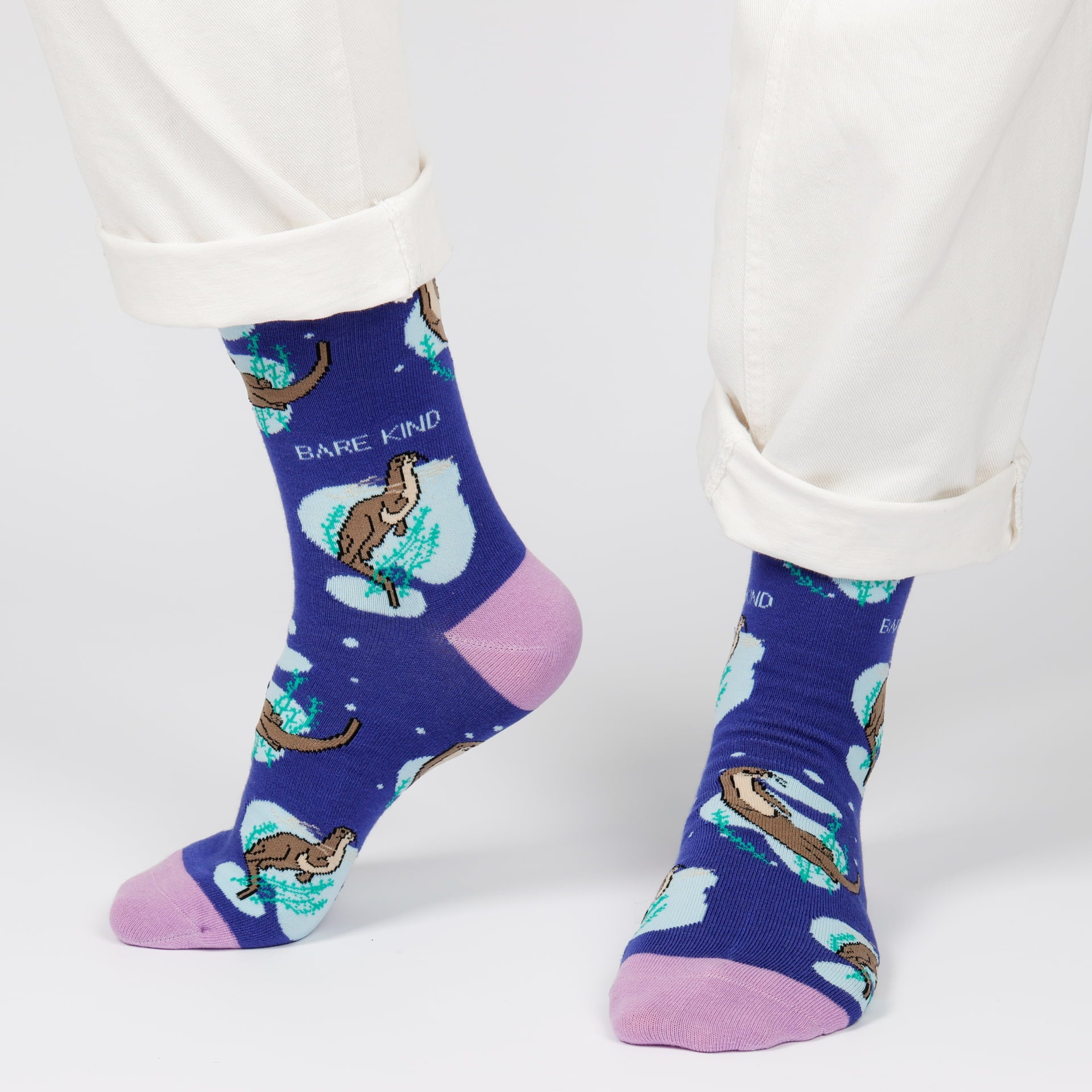 Save the Sport Otters Bamboo Socks in Purple