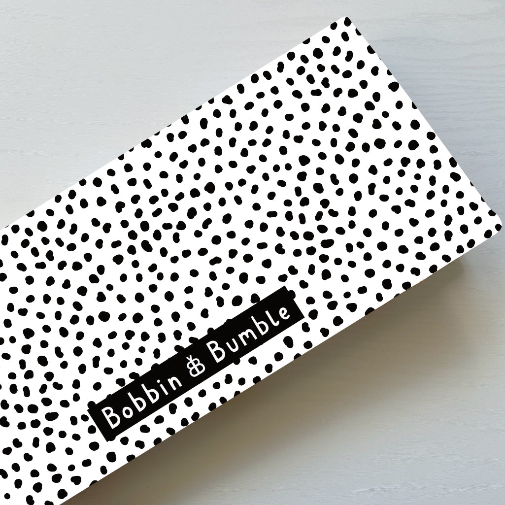 Travel Changing Mat - Black Spotty Print