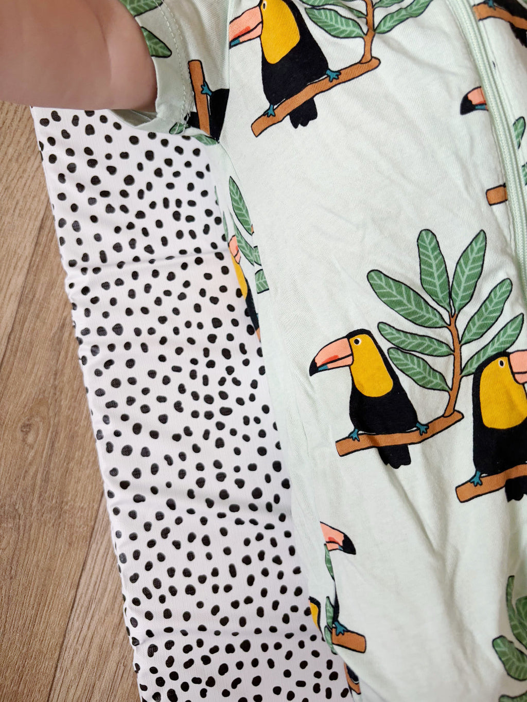 Travel Changing Mat - Black Spotty Print