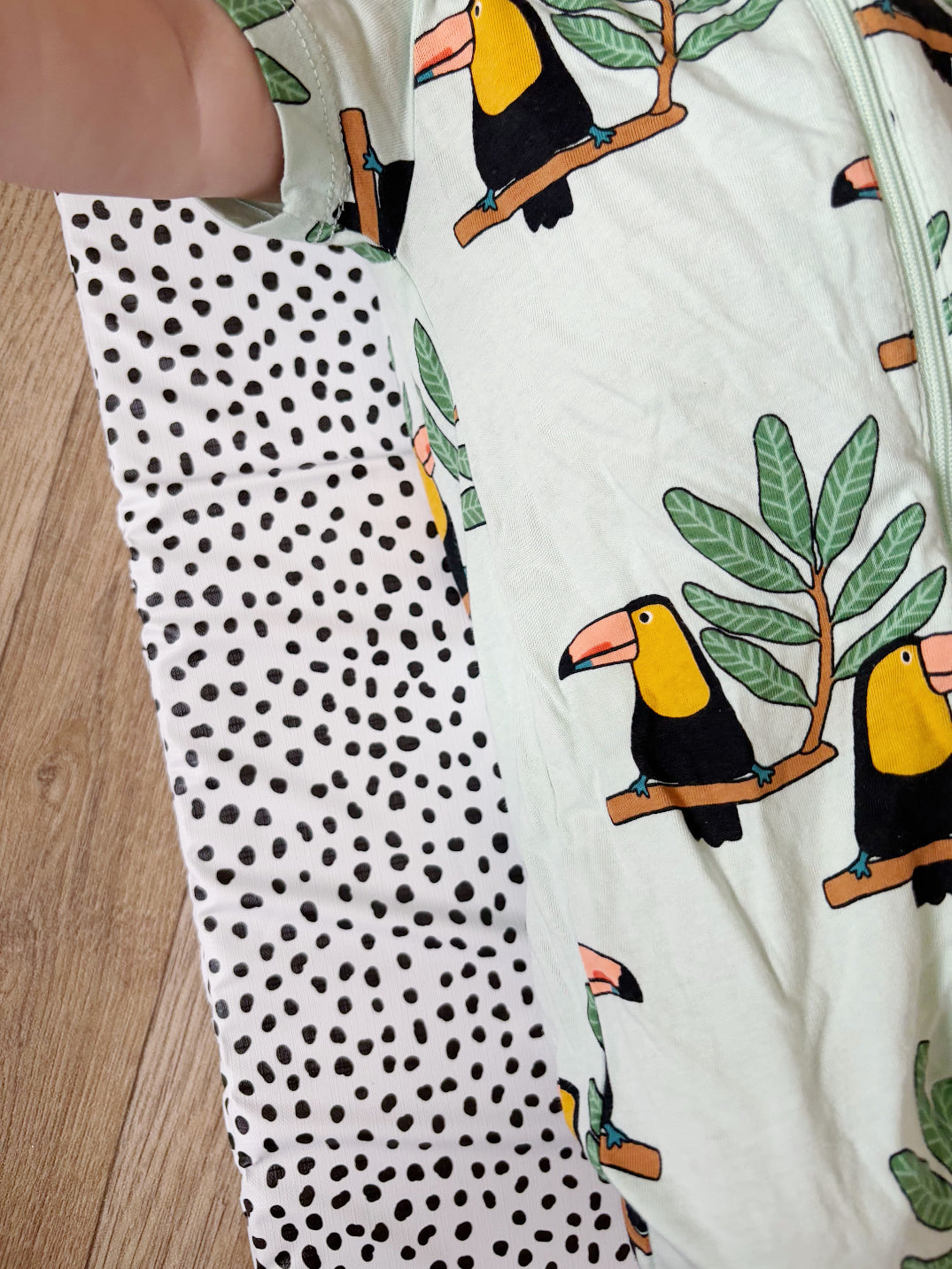 Travel Changing Mat - Black Spotty Print