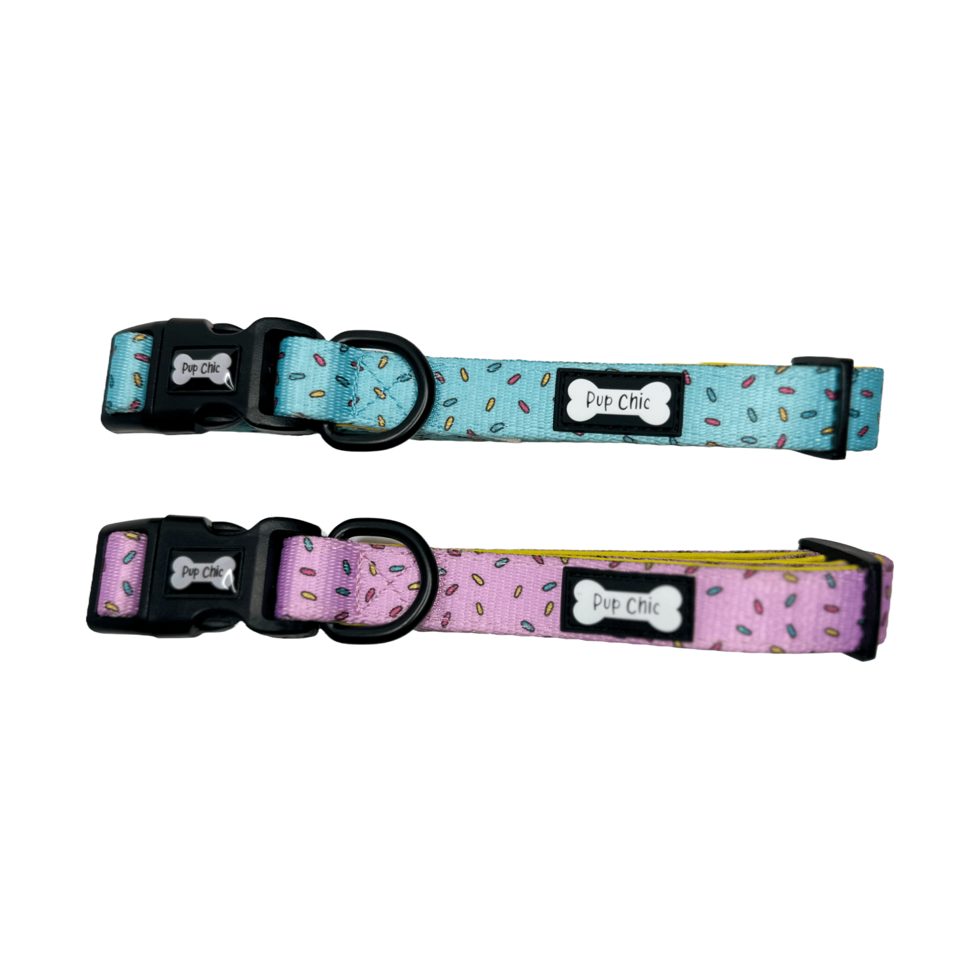 Sprinkles For Days Dog Collar in Pink or Blue