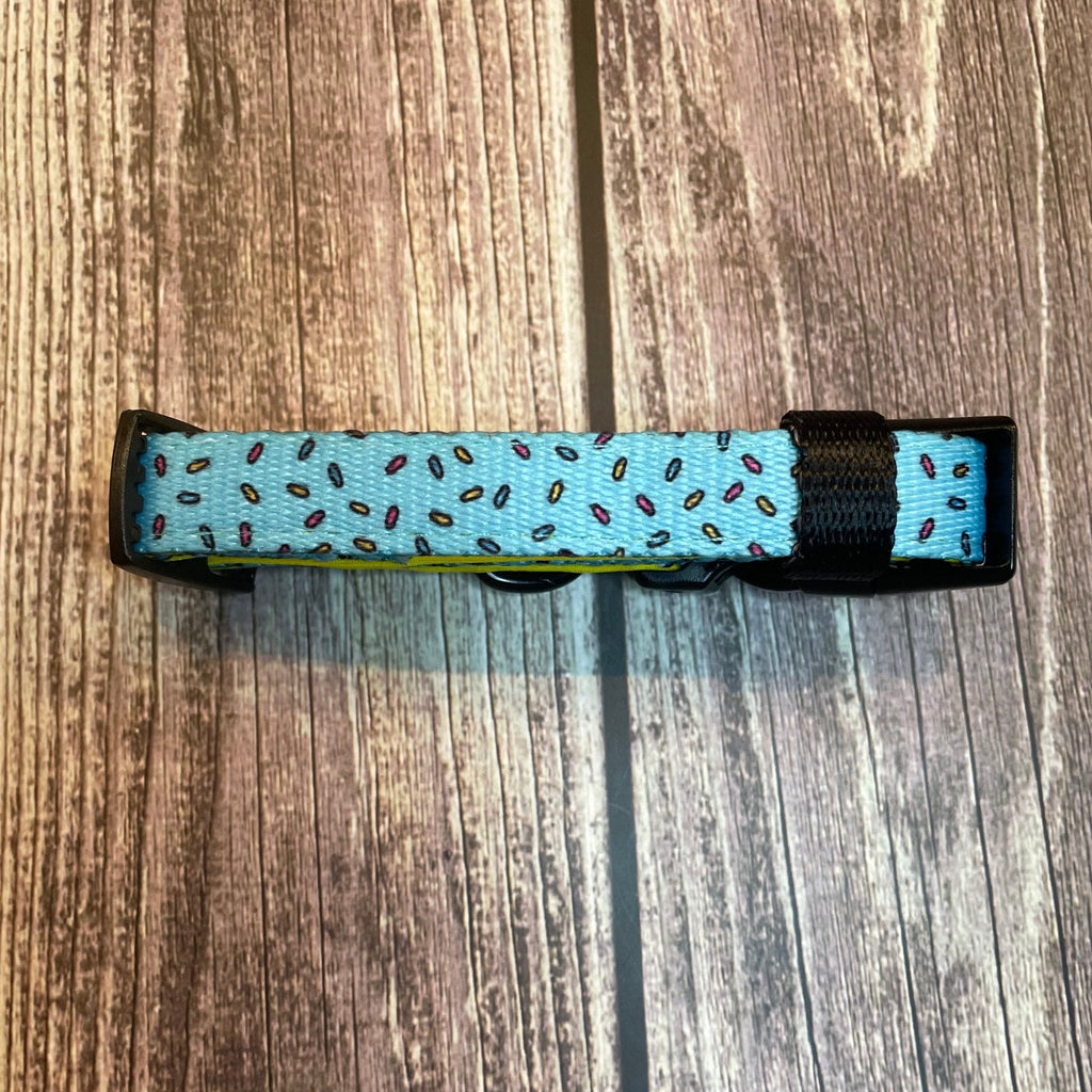 Sprinkles For Days Dog Collar in Pink or Blue