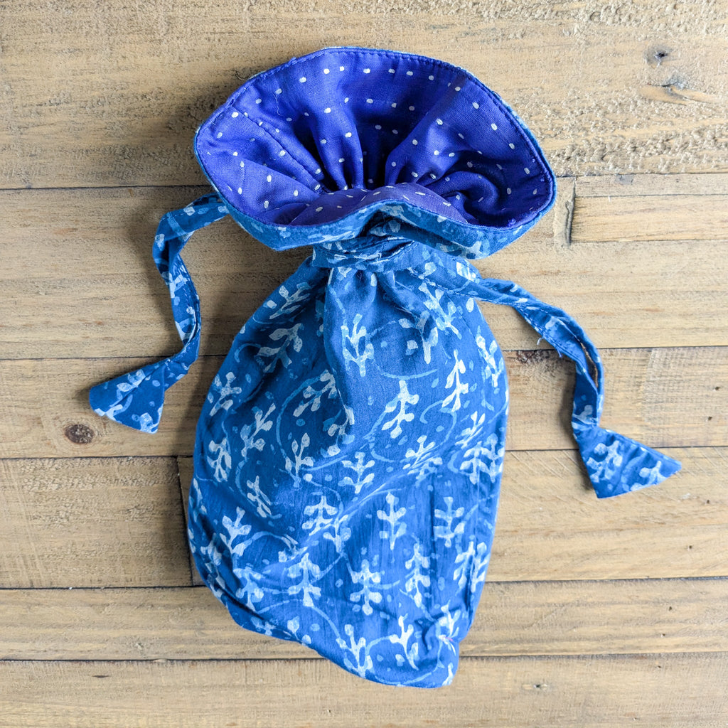 Reusable Kalamkari Cotton Bottle Bags Handmade in India