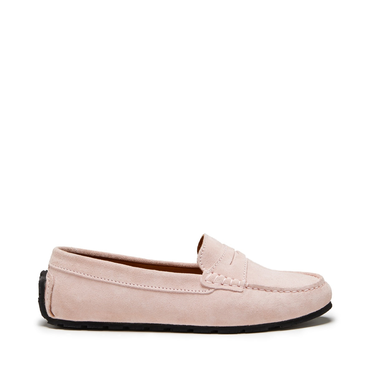 Women's Ice Pink Suede Penny Loafers