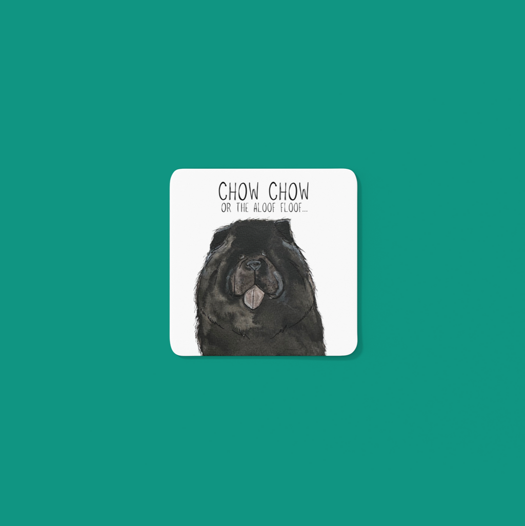 Black Chow Chow Coasters Set of 4