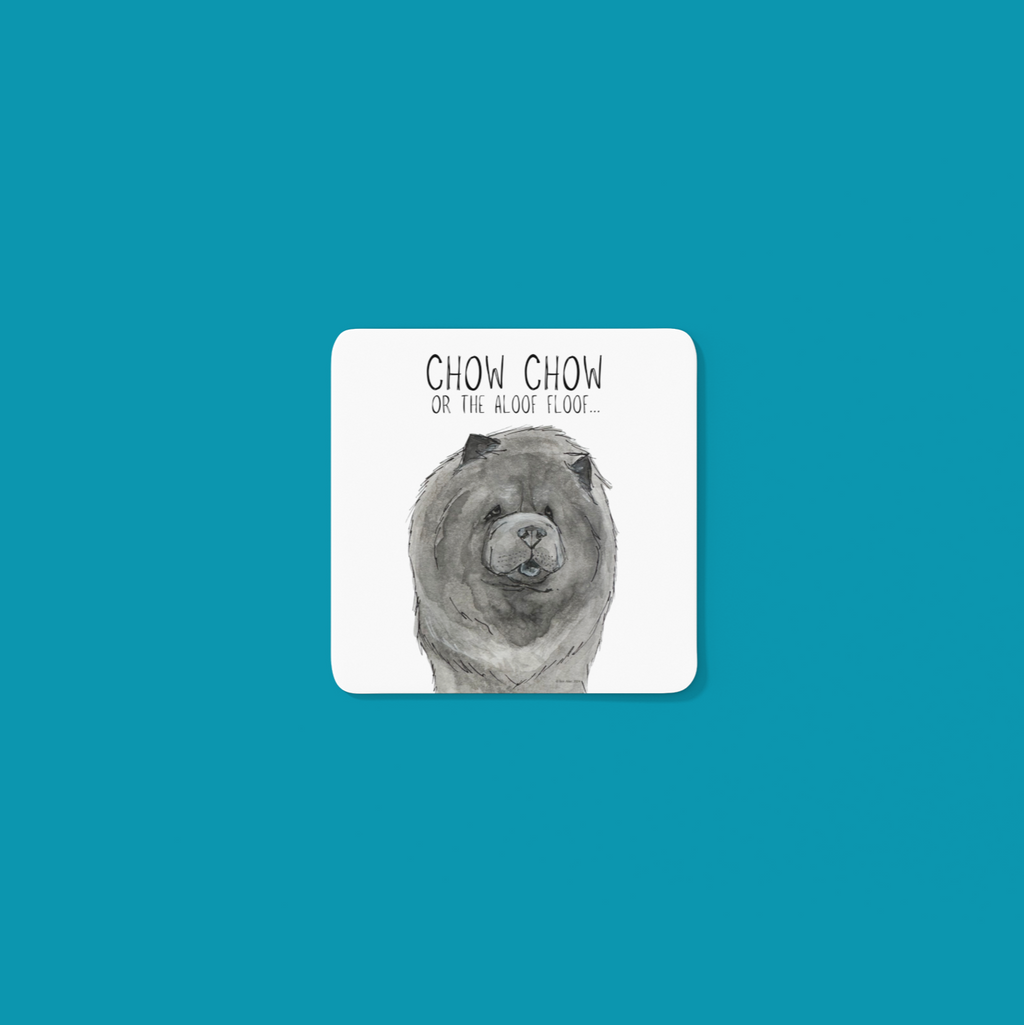 Blue Chow Chow Coasters Pack of 4