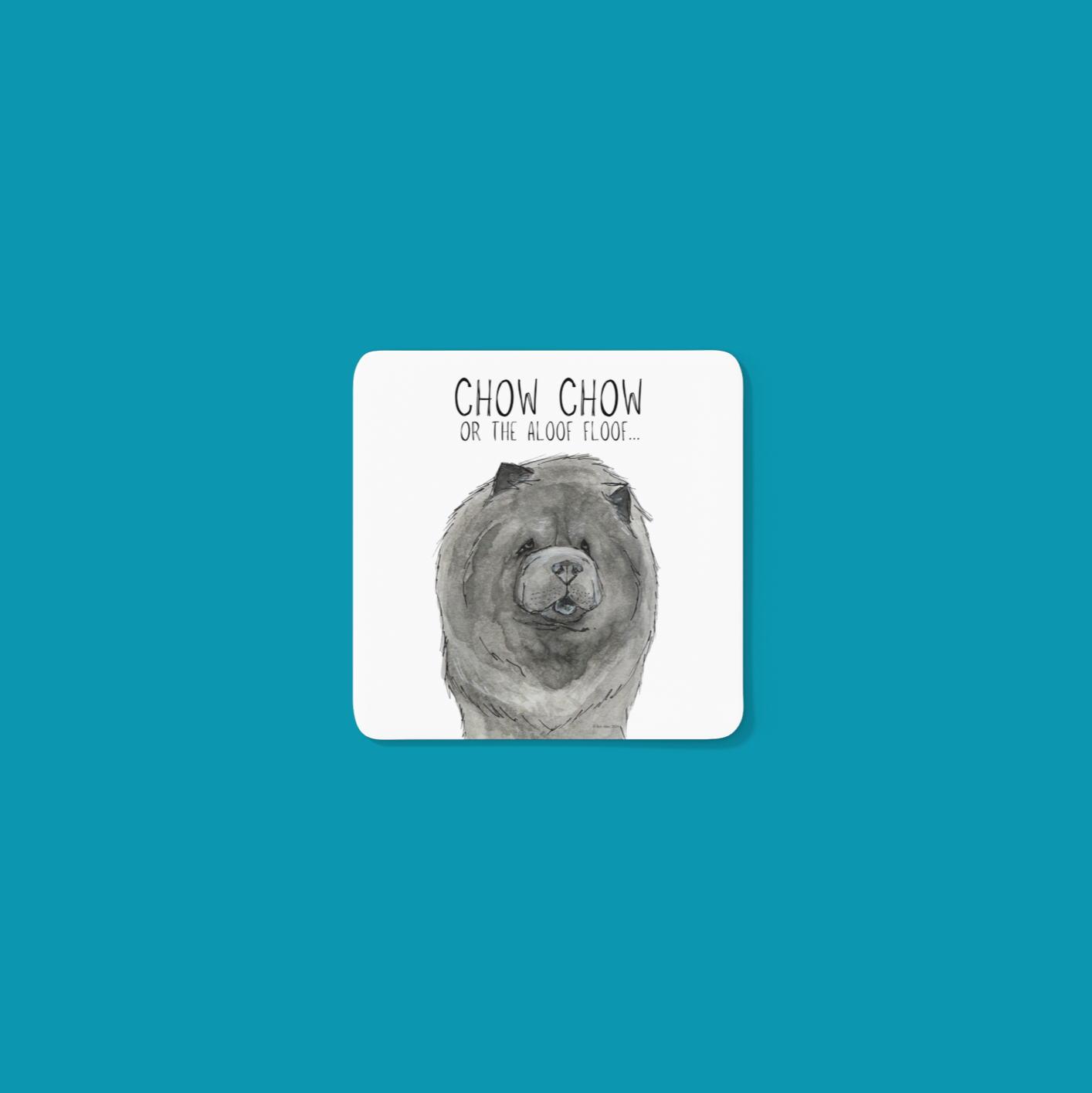 Blue Chow Chow Coasters Pack of 4