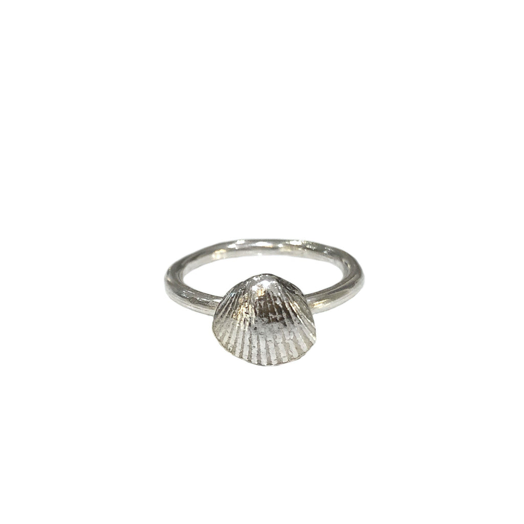 Shell Charm Ring in Sterling Silver