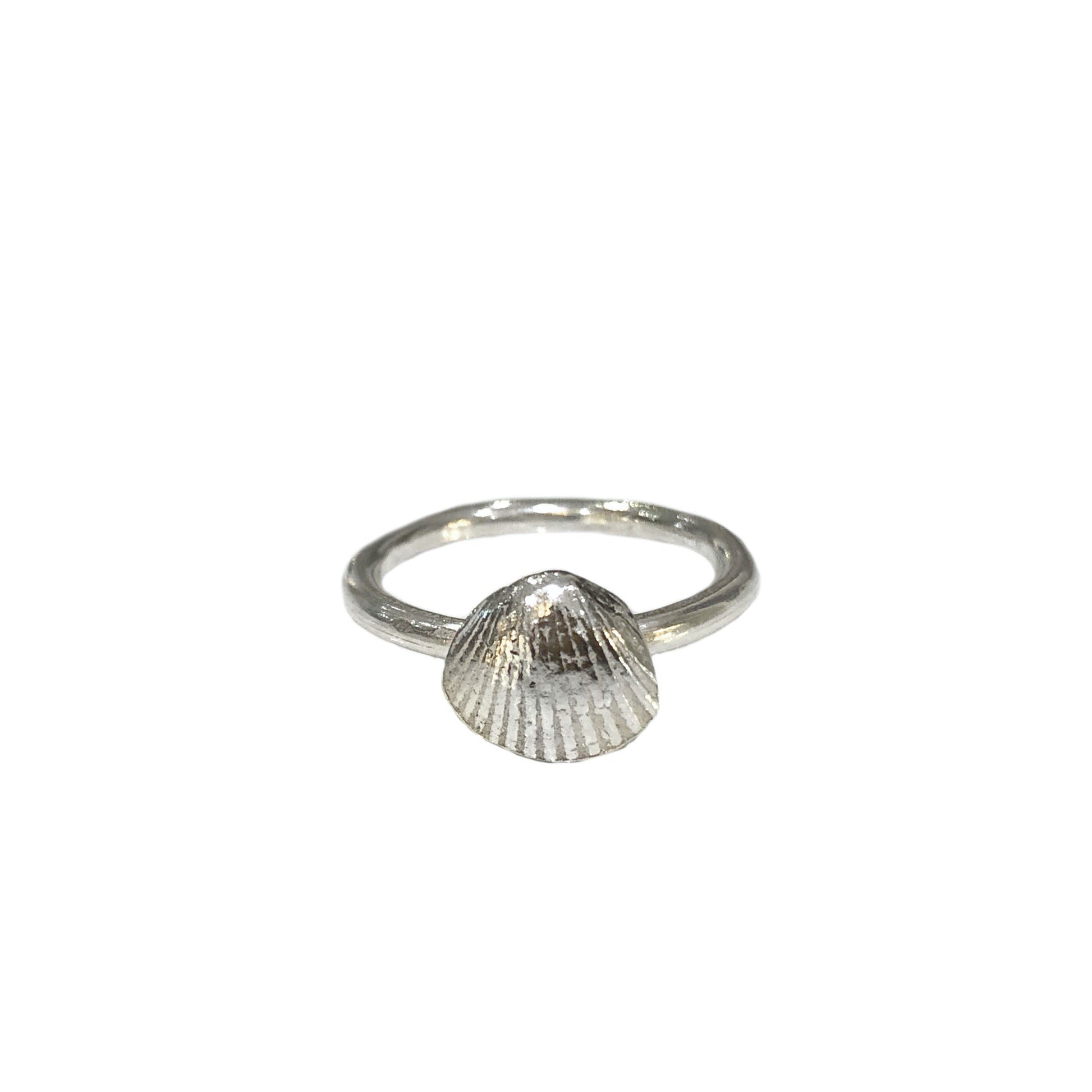 Shell Charm Ring in Sterling Silver