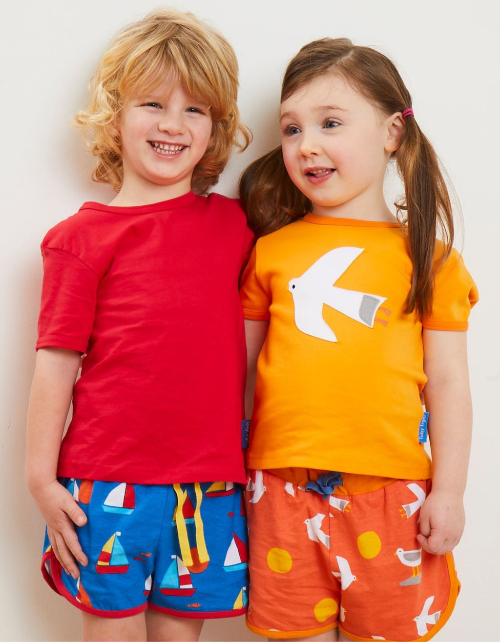 Organic Seagull Applique Short Sleeved T Shirt