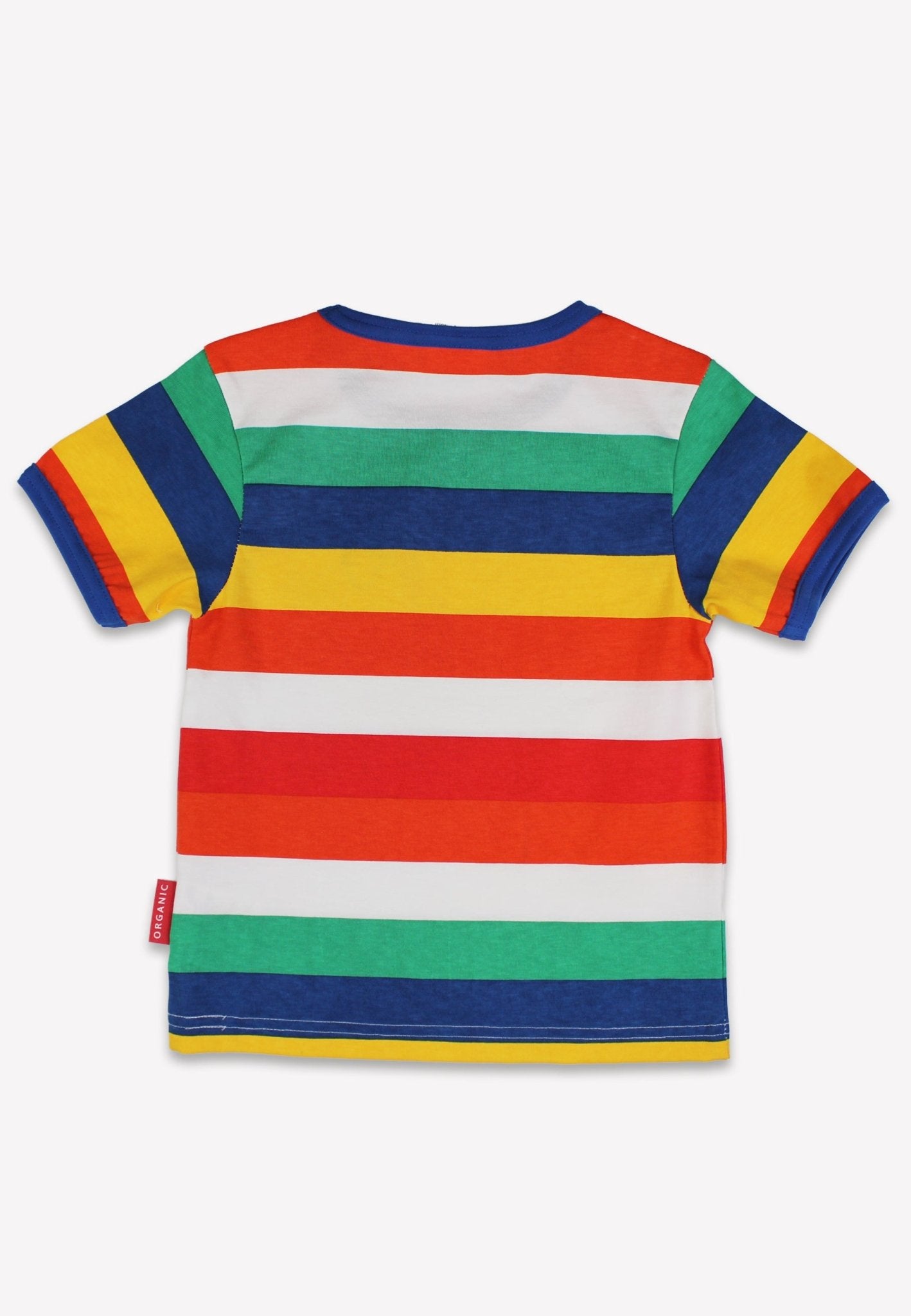 Organic Rainbow Sheep Pocket Applique Short Sleeved T Shirt