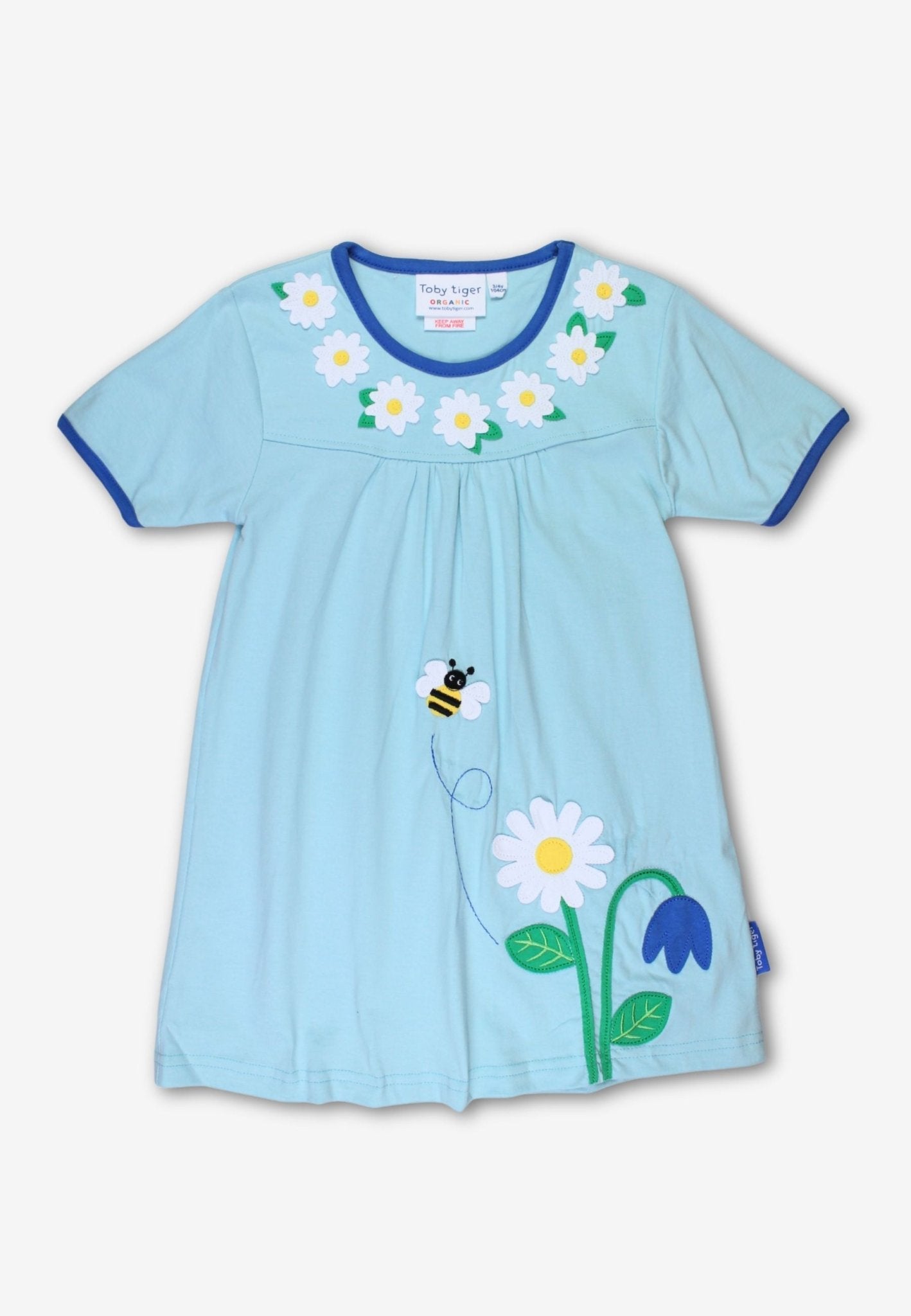 Organic English Garden Applique T Shirt Dress
