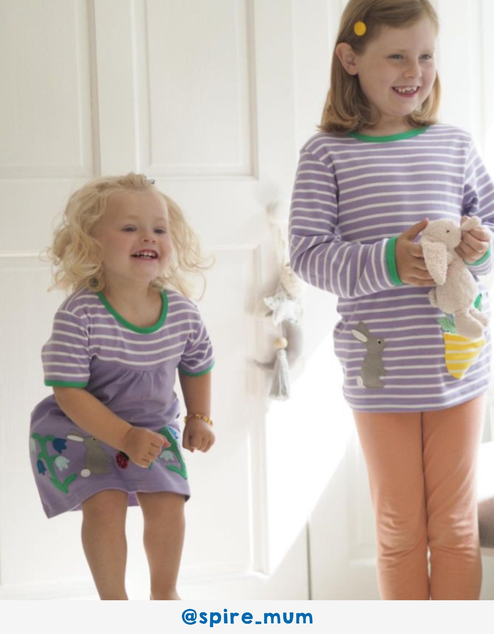 Organic Spring Applique Dress for Kids