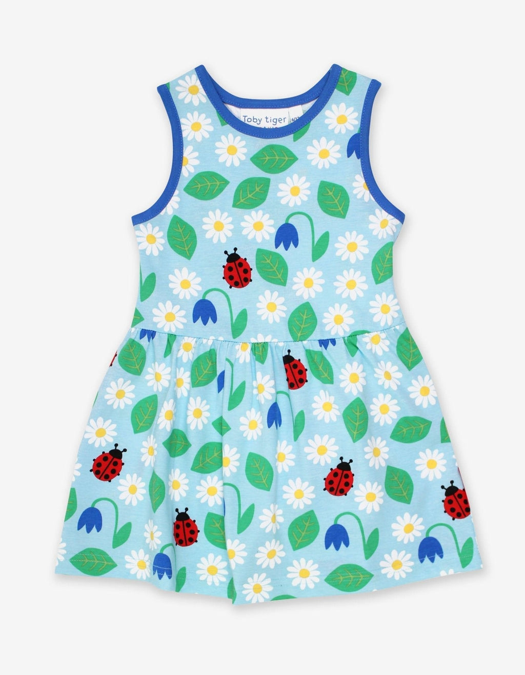 Organic English Garden Print Summer Dress for Girls