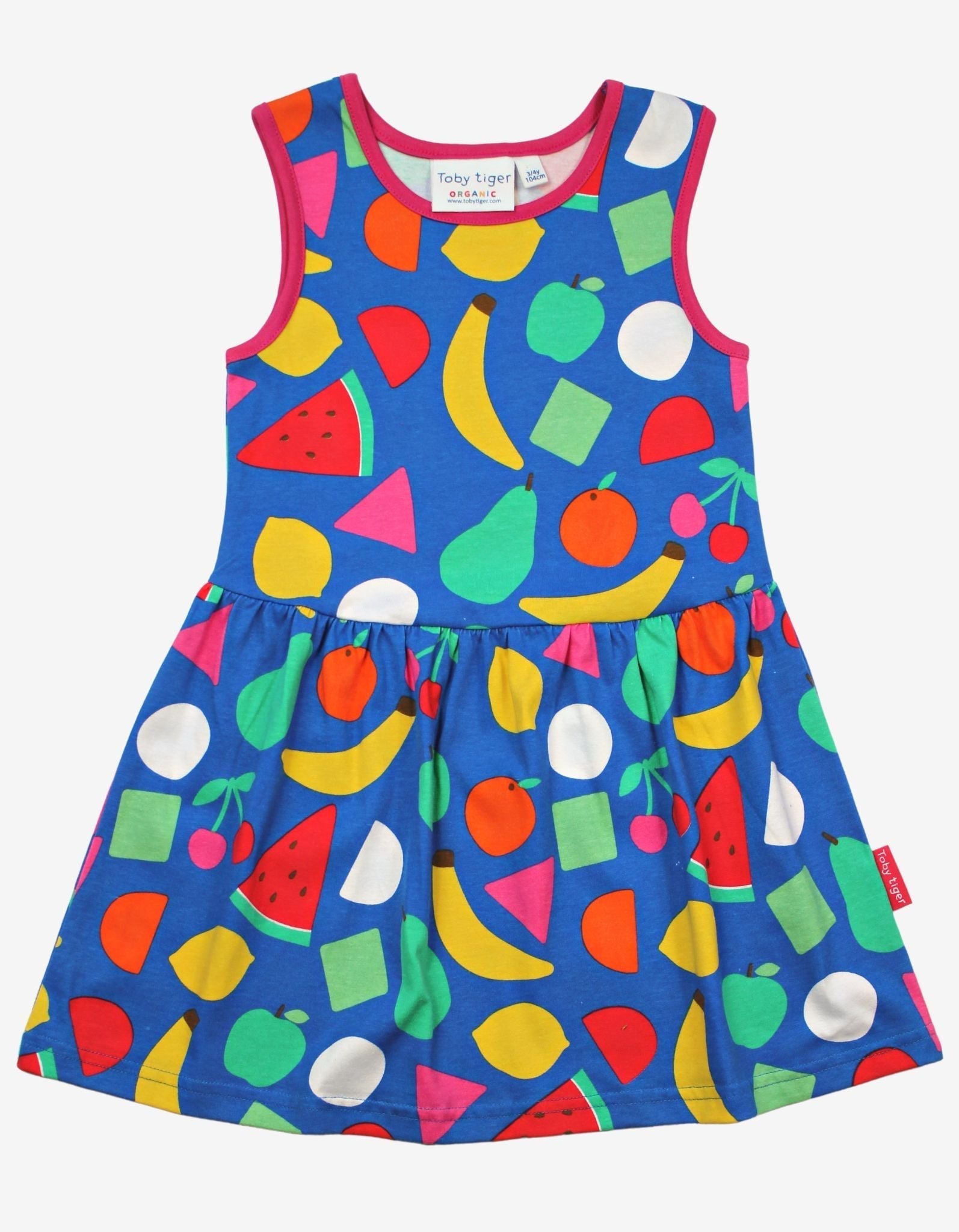 Organic Cotton Fruit Print Summer Dress for Kids