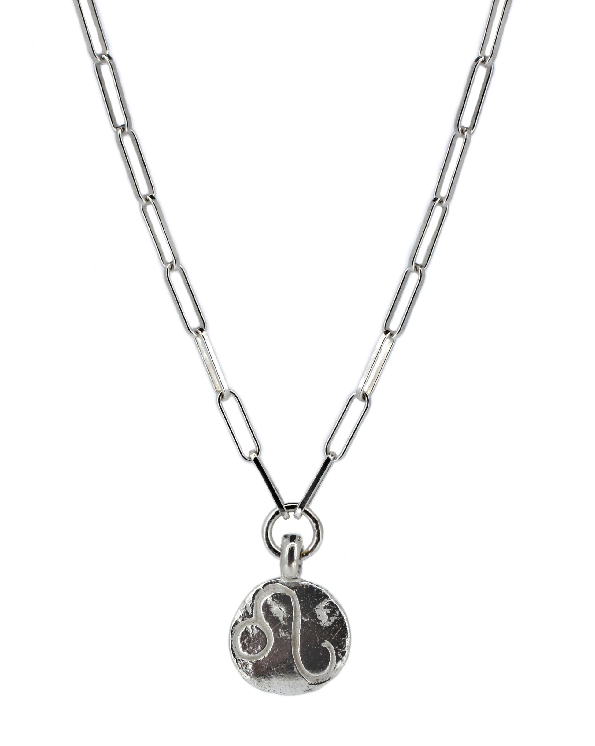 Star Sign Trace Chain Necklace in Sterling Silver