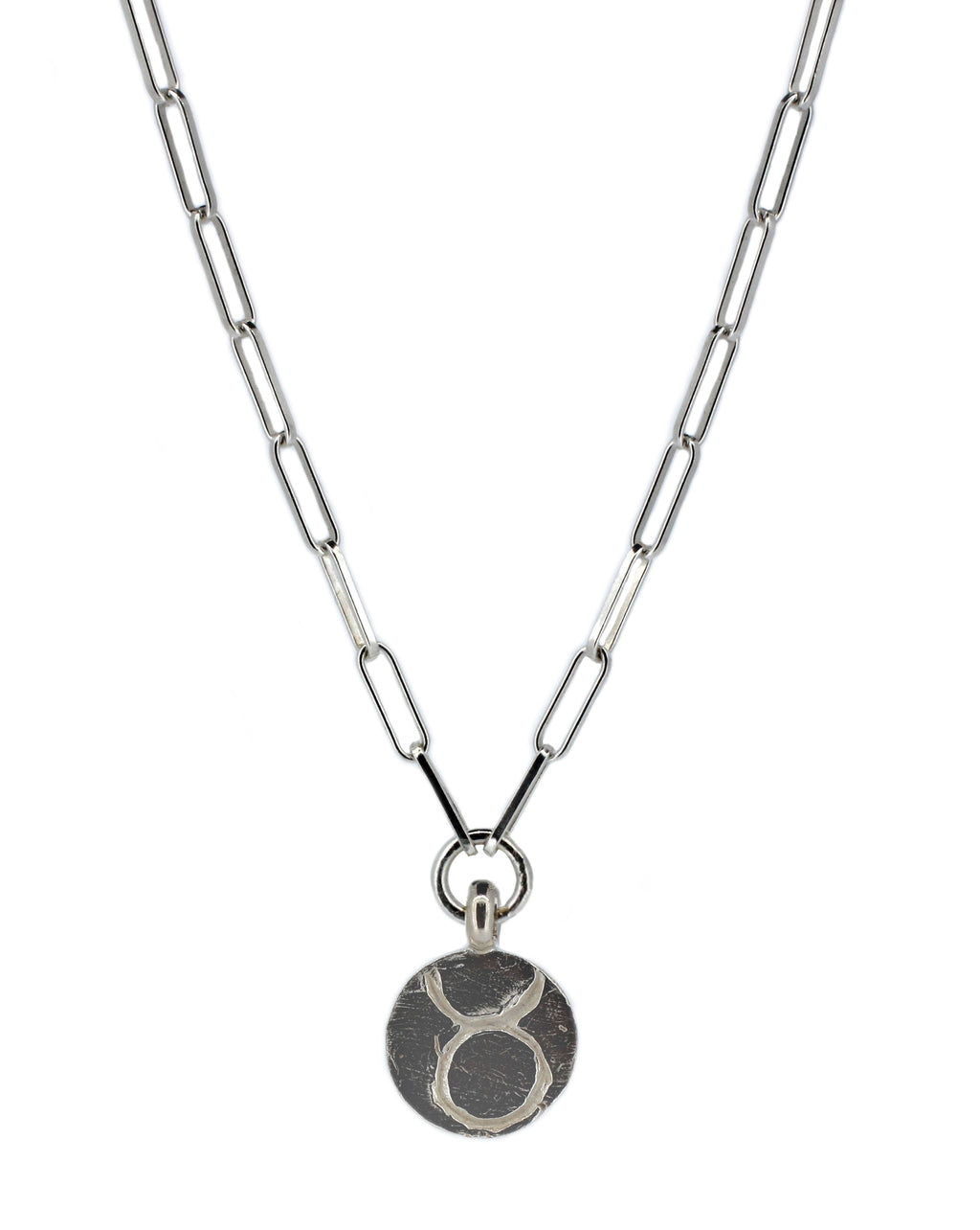 Star Sign Trace Chain Necklace in Sterling Silver