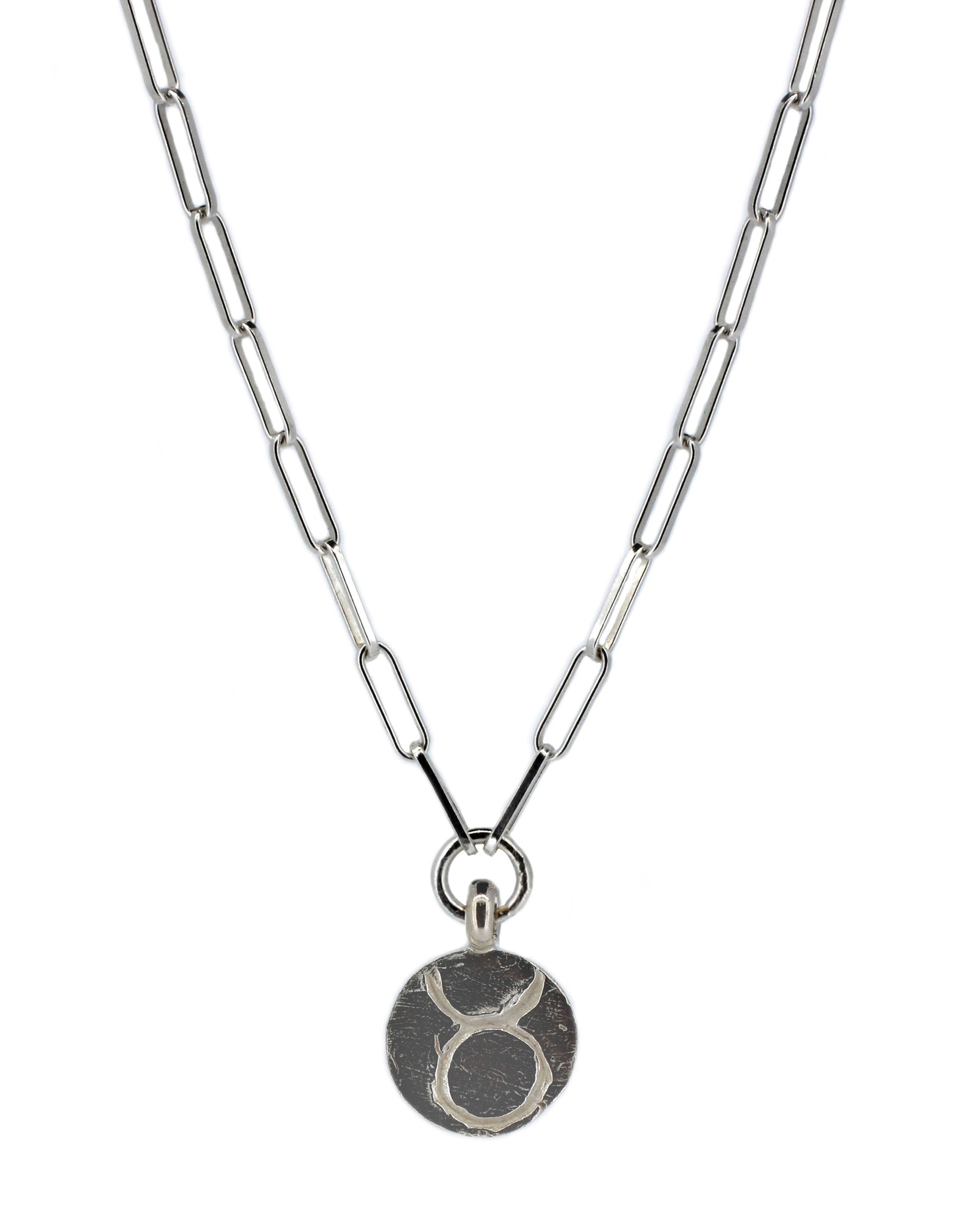 Star Sign Trace Chain Necklace in Sterling Silver