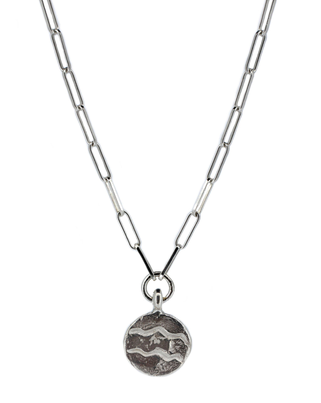 Star Sign Trace Chain Necklace in Sterling Silver