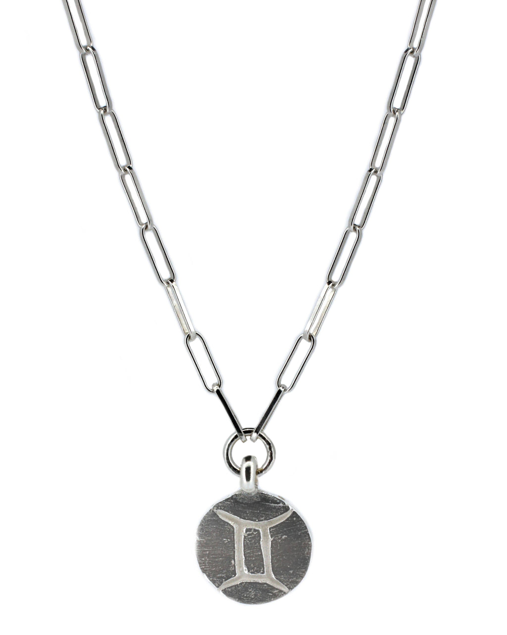 Star Sign Trace Chain Necklace in Sterling Silver