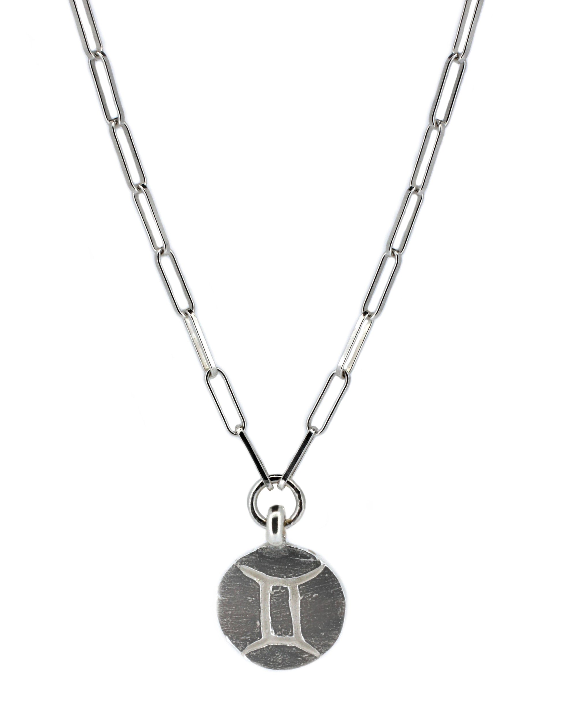 Star Sign Trace Chain Necklace in Sterling Silver