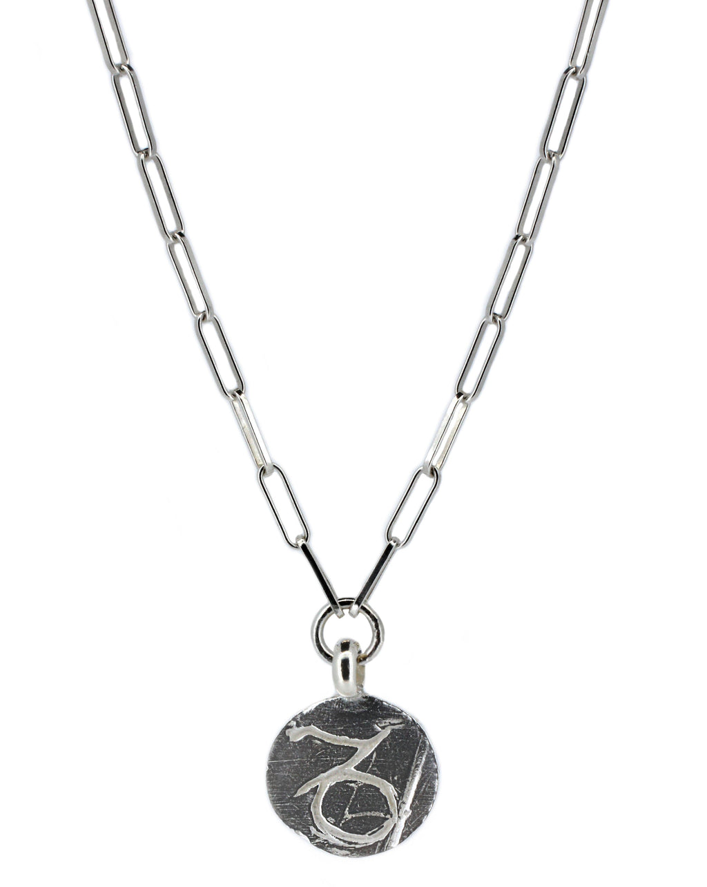 Star Sign Trace Chain Necklace in Sterling Silver