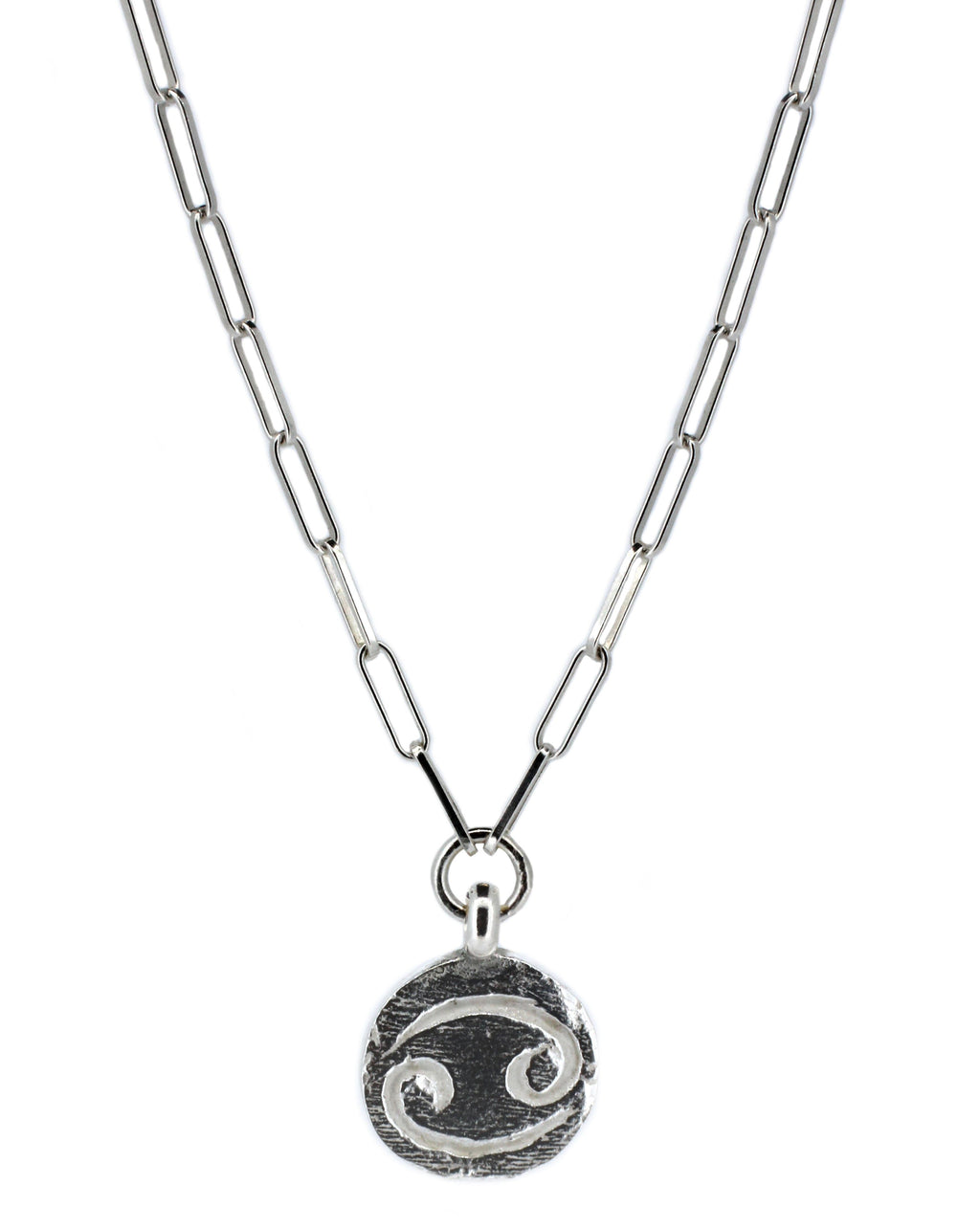 Star Sign Trace Chain Necklace in Sterling Silver