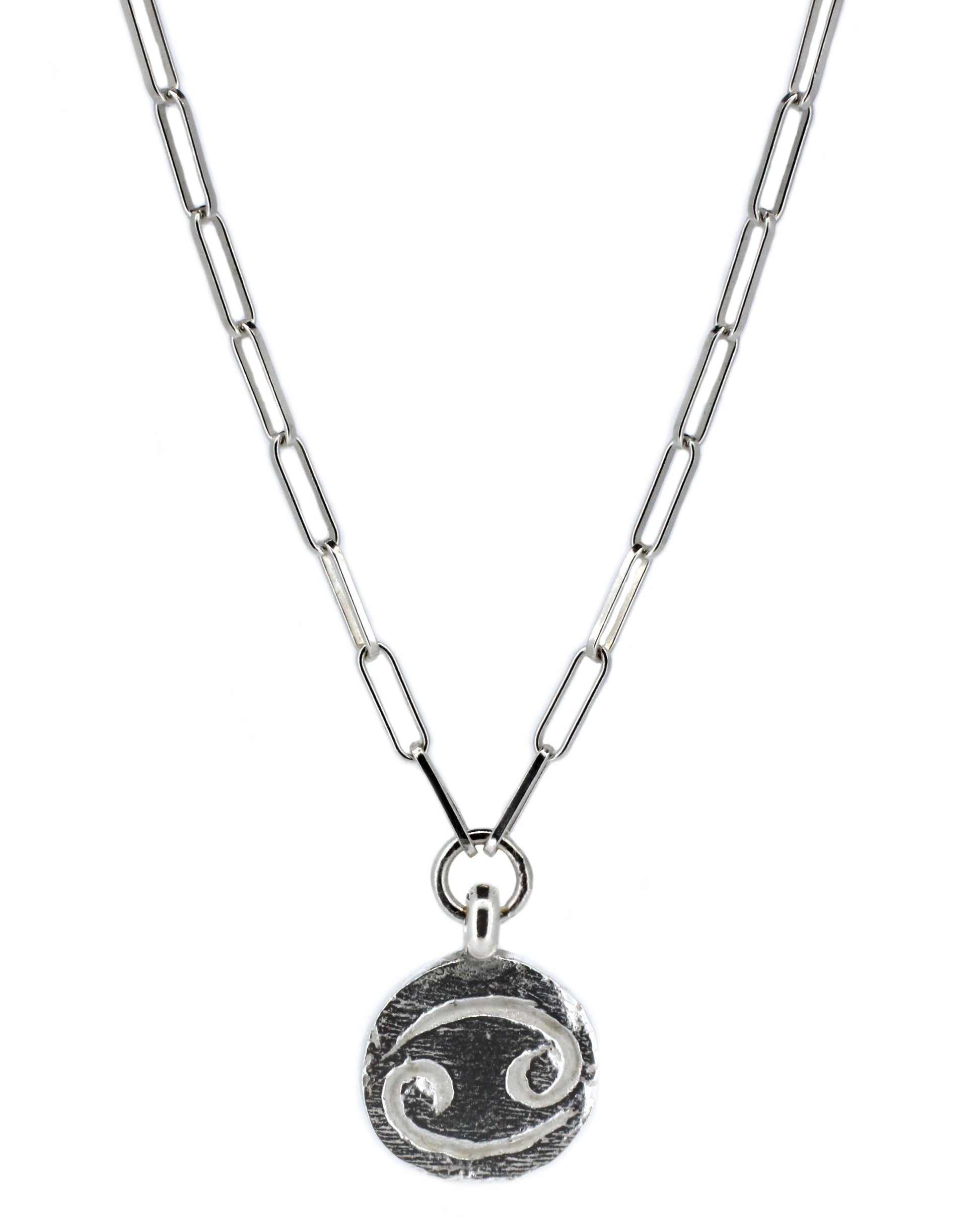 Star Sign Trace Chain Necklace in Sterling Silver