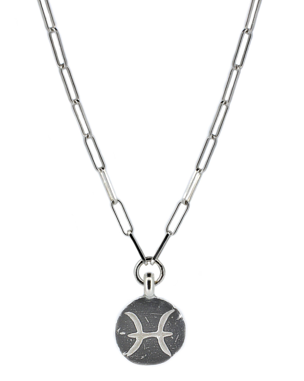 Star Sign Trace Chain Necklace in Sterling Silver